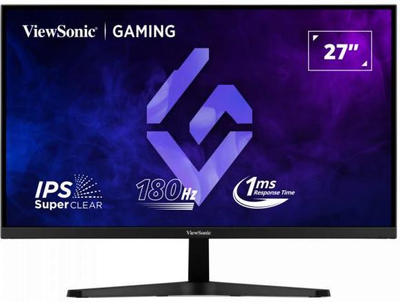 Монітор ігровий ViewSonic VX27G1-HD 27" SuperClear IPS 1920х1080 16:9 180Гц 1мс (MPRT) HDR10 2xHDMI 1.4/1xDP