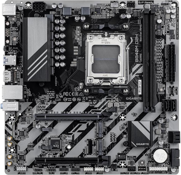 Mатеринська плата Gigabyte B840M D2H sAM5 AMD B840 mATX 2xM.2 HDMI 2.5GbE LAN