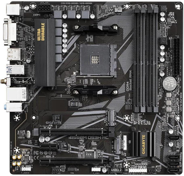 Материнська плата Gigabyte B550M DS3H AC R2 sAM4 AMD B550 mATX 2xM.2 HDMI/DP GbE LAN