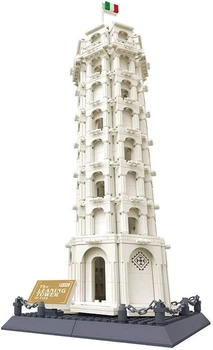 Конструктор 3D Wange Архітектура Пізанска Башня Tower of Pisa для дітей та дорослих, 1390 деталі різнокольоровий 5214