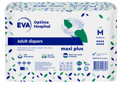 Подгузники для взрослых EVA optima hospital maxi plus, M