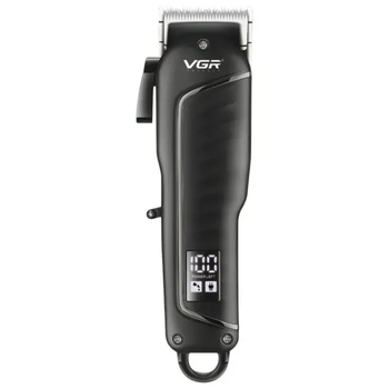 Машинка для стрижки LED професійна з насадками VGR V-683