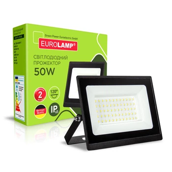 Прожектор с радиатором EUROLAMP LED SMD "B" 50W 6500K (LED-FL-50(B))