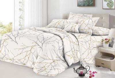 Комплект постільної білизни Vital Textile бязь 3D преміум євро 200х220см BP-346