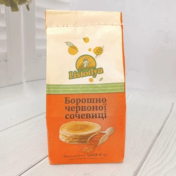 Борошно сочевиці червоної TM Listoriya, 500 г