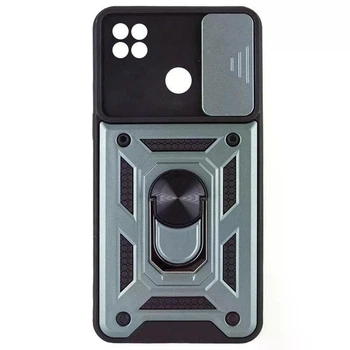 Протиударний броньований чохол із захистом камери для Xiaomi Redmi 9c Armor Case Keysion green
