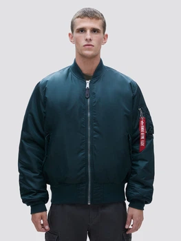 Бомбер чоловічий Alpha Industries MA-1 Flight Jacket MJM21000C1 4XL Темно-зелений (640631819499)