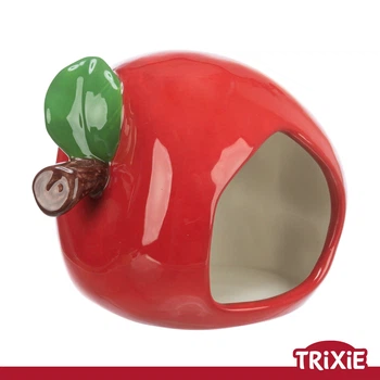 Будиночок-яблуко для хом'яків та мишей Trixie 61368 (кераміка), 13х10х10см (TX-61368) 4011905613680
