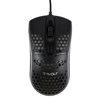 Мышь USB T-Wolf V15, 800-1600 DPI, 1.28 м Черный