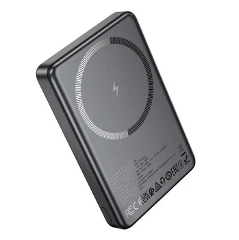 Power bank Hoco Q34 10000 mAh зі швидкою бездротовою зарядкою MagSafe і дисплеєм повербанк Grey
