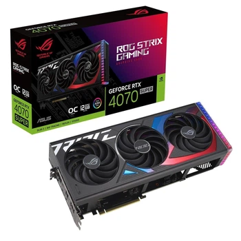 Відеокарта ASUS PCI-Ex GeForce RTX 4070 SUPER ROG Strix OC Edition 12GB GDDR6X 192bit (2 x HDMI, 3 x DisplayPort) (ROG-STRIX-RTX4070S-O12G-GAMING)