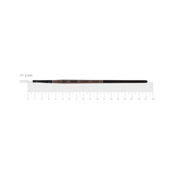 Пензель Rosa MOON 1203FR синтетика овальна №2 к.р (4823098534174)