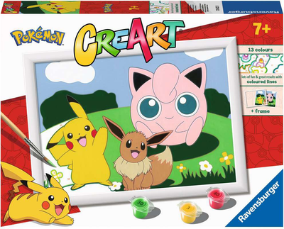 Malowanie po numerach Ravensburger CreArt Pokemon (4005556236220)