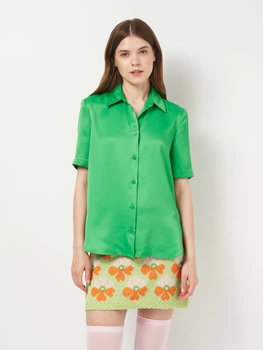 Рубашка женская Zara 4437/240 XS Зеленая (04437240500018)