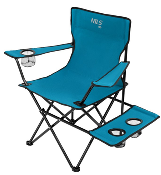 Крісло туристичне Nils Camp NC3301 Синьо-Сіре (5908261680847)