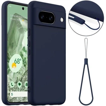 Захисний чохол Deexe Silicone Case with MagSafe для Google Pixel 8A - Dark Blue