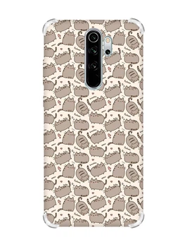 Чехол с утолщёнными углами на Xiaomi Redmi Note 8 Pro Пушин котики (принт 411)