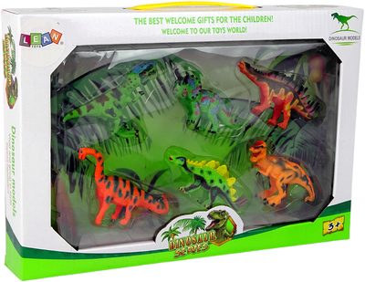 Zestaw figurek Lean Toys Dinozaury z akcesoriami (5905214970550)