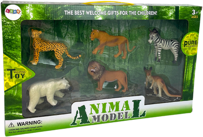 Zestaw figurek Lean Toys Zwierzęta afrykańskie 6 szt (5905214970581)