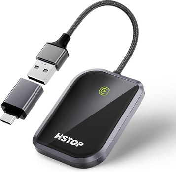Бездротовий адаптер HSTOP BY960K для Apple CarPlay Black (R3809)