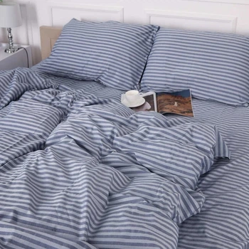 Комплект постільної білизни MirSon Сімейний 2 x 160x220 см Royal Soft Stripe 30-0030 Georgia Сатин (2200009298462)