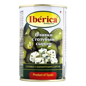 Оливки Iberica с сыром с голубой плесенью 300 г. (8436024298901)