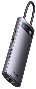 Hub Baseus StarJoy 8in1 USB-C Grey (WKWG080213)