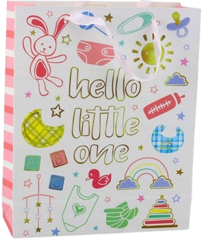 Подарунковий пакет LeanToys Hello Little One 32 x 26 x 10 см (5905991039891)