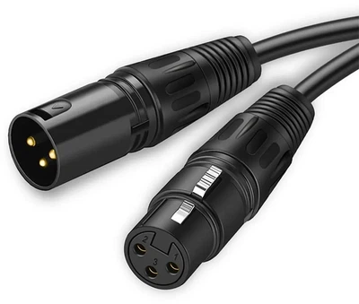 Кабель CABLETIME микрофонный PRO XLR Microphone Cable 3P XLR Male to Female 3 м (CF24N)