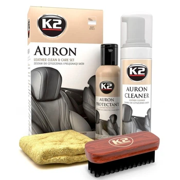 Набір для догляду за шкірою K2 Auron Set з щіткою та мікрофіброю (G420) [K20736]