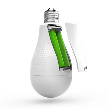 Аварійна LED лампа під акумулятори 2×18650 Li-ion електролампочка акумуляторна світлодіодна лампа з цоколем Е27