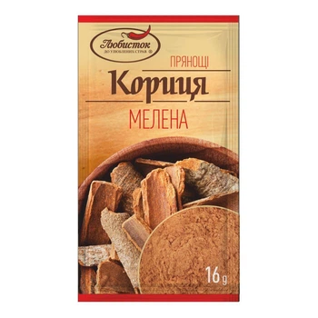 Кориця мелена 16г ТМ Любисток