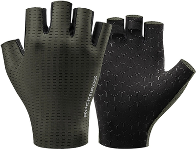 Велорукавички RockBros дихаючі короткі M Green (5907769373435)