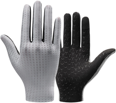 Велорукавички RockBros дихаючі довгі S Grey (5907769373596)
