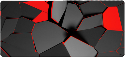 Игровая поверхность Voltronic Abstraction 3D Black/Red (YT36398)