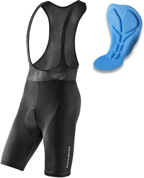 Krótkie spodenki RockBros Short Bib Shorts with XXXXL Insert Black (RK20024XL)