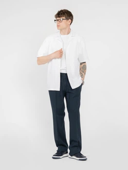 Сорочка чоловіча M04.06.09.521 біла з коротким рукавом Arber Hawaii Shirt XXL зріст 6 білий (M04.07.00.521)
