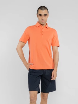 Поло чоловіче коралового кольору з бавовни Arber Jersey polo-shirt M зріст 4 кораловий (M14.14.37.521)