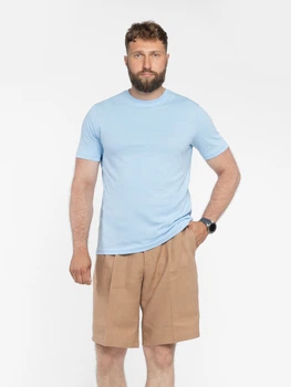 Футболка чоловіча блакитна з бавовняго джерсі Arber T-SHIRT FF19 XXXL зріст 6 блакитний (M13.16.23.521)