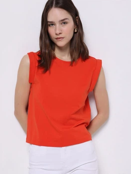 Футболка бавовняна жіноча Colinʼs CL1074320CRL L Coral (8684112730837)