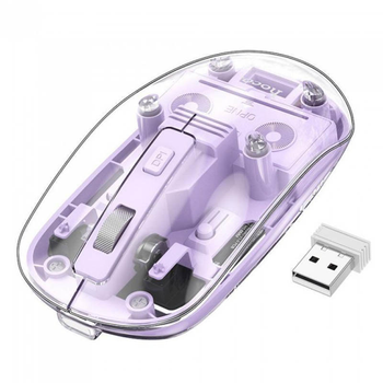 Мышь беспроводная bluetooth Hoco GM29 Mysterios dual-mode Фиолетовый