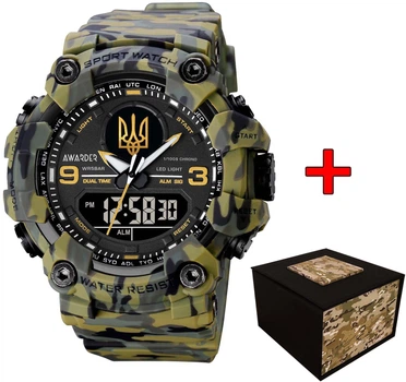 Наручные часы Awarder 001 Camo Green Золото тризуба