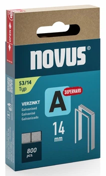 Скобы NOVUS А53 14мм superhard 800 шт