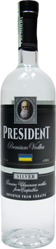 Горілка President Silver 1 л 40% (4820050232673)
