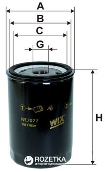 Фильтр масляный WIX Filters WL7071 - FN OP526/1 (WL7071)