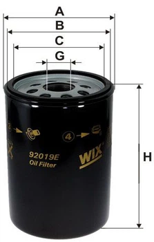 Фільтр масляний WIX Filters 92019E (328301) (92019E)