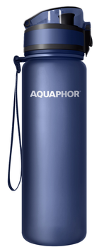 Butelka filtrująca na wodę Aquaphor City 650 ml Granatowa (4744131019499)