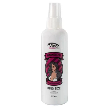 Лосьйон 2% для росту волосся та проти випадіння King Size, Мінокс Minox Hair Protect, 200 мл