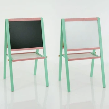 Мольберт детский двухсторонний магнитный "ИГРУША" Light green/Pink (50318)