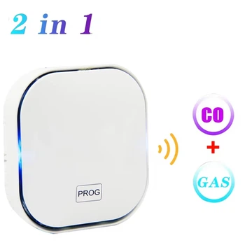 Датчик утечки природного газа и угарного газа 2в1 Wifi с подключением к смартфону